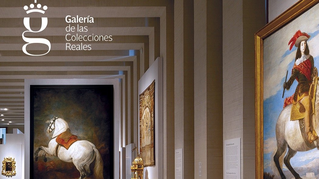 Cartel de la web de la Galería de Colecciones Reales de Patrimonio Nacional.