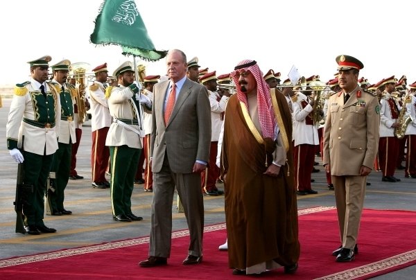 El rey durante su viaje a Arabia Saudí en 2006.