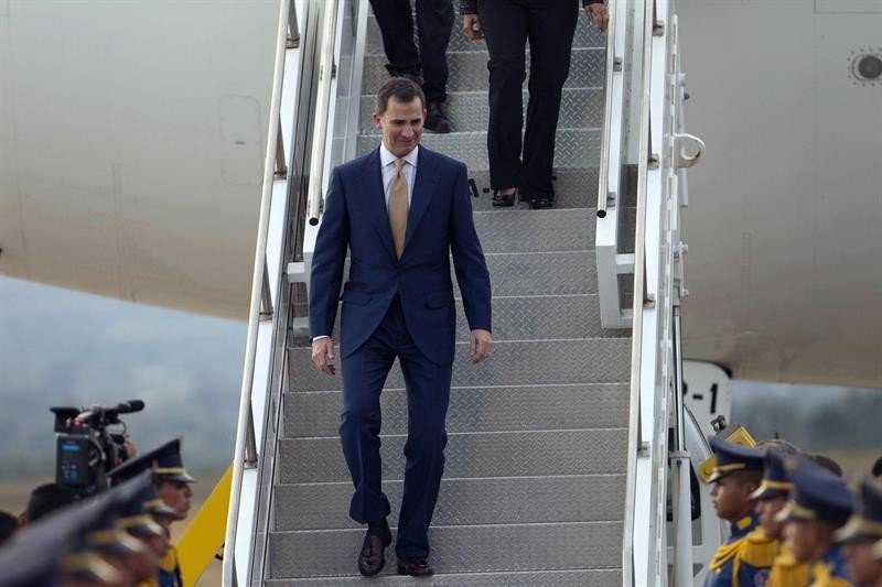 El príncipe Felipe en su último viaje a Honduras.