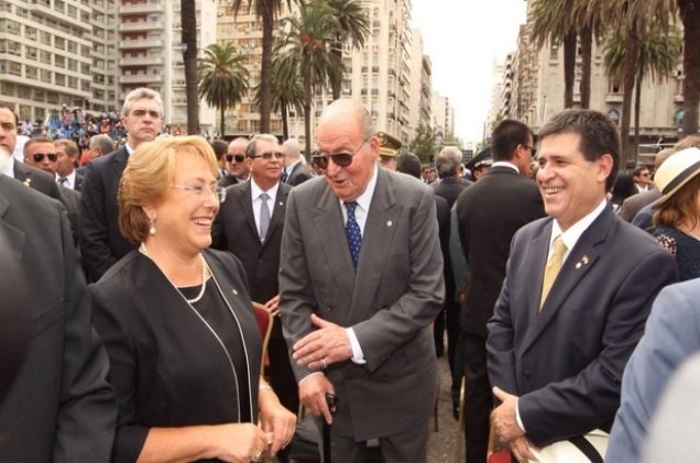 Don Juan Carlos en Uruguay.