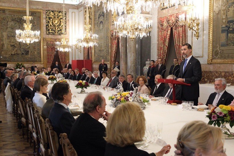 Almuerzo ofrecido en el Palacio Real con motivo del Premio Cervantes.