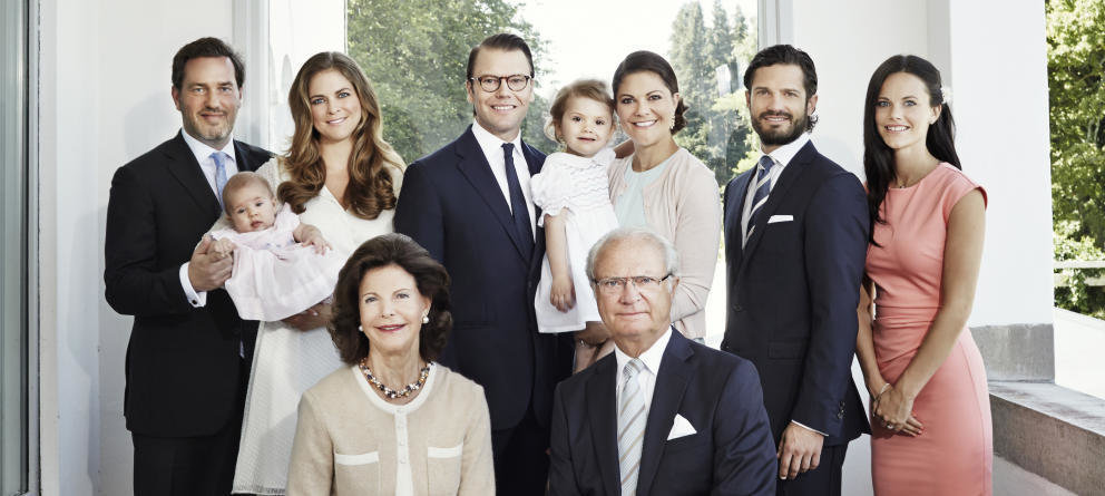 La familia real de Suecia. 