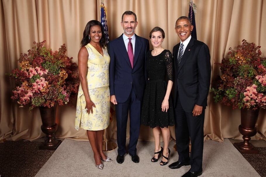 Michelle Obama, los reyes Felipe y Letizia, y Barack Obama, en Nueva York.