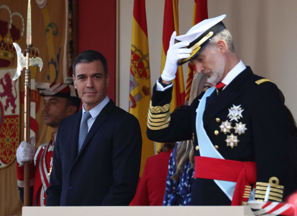 El presidente del Gobierno, Pedro Sánchez y el Rey Felipe VI en una foto de archivo.