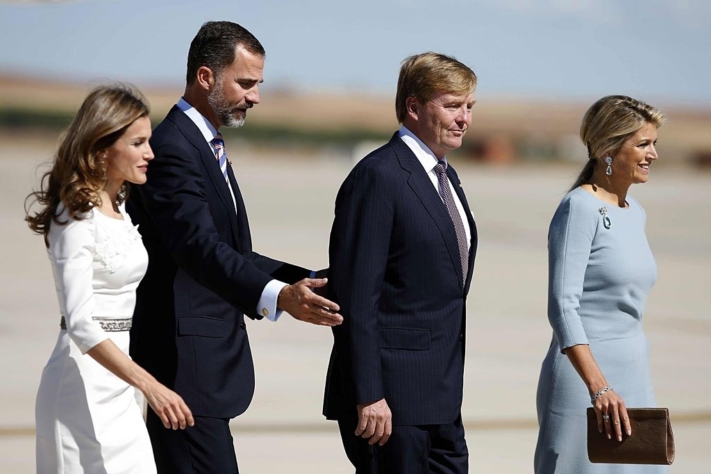 Los reyes Felipe y Letizia junto a Guillermo y Máxima de Holanda. 