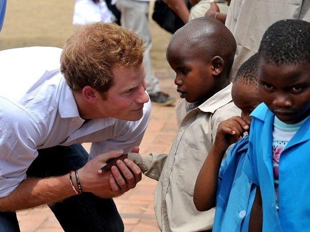 El príncipe Harry en Lesoto (Sudáfrica). 