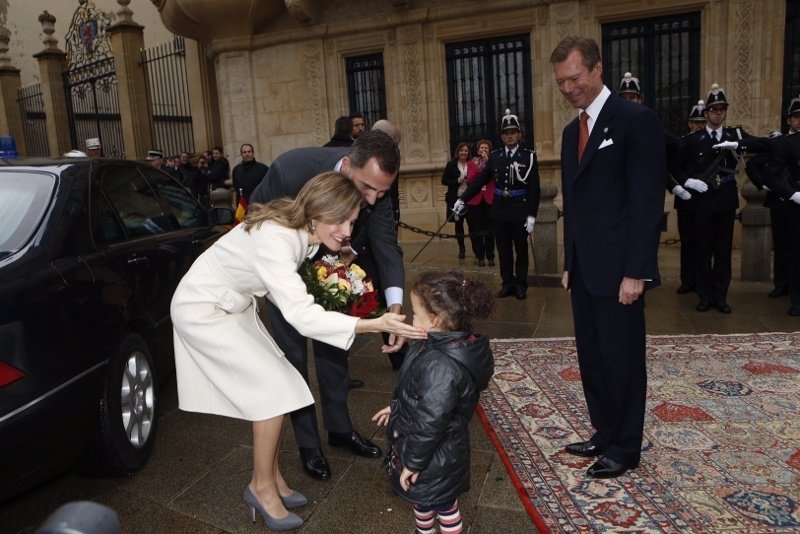 Los reyes en su visita oficial a Luxemburgo. 