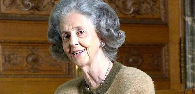 La reina Fabiola de Bélgica.