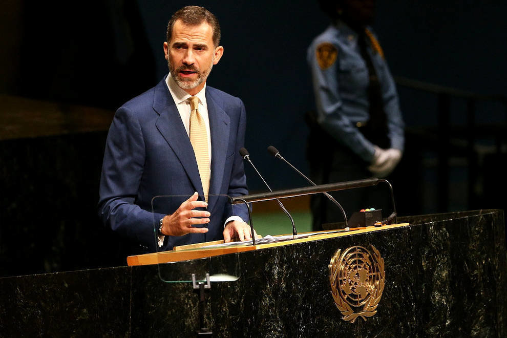 Felipe VI, en una intervención ante la Asamblea General de Naciones Unidas.