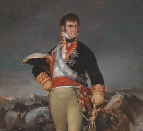 Retrato de Fernando VII obra de Francisco de Goya.