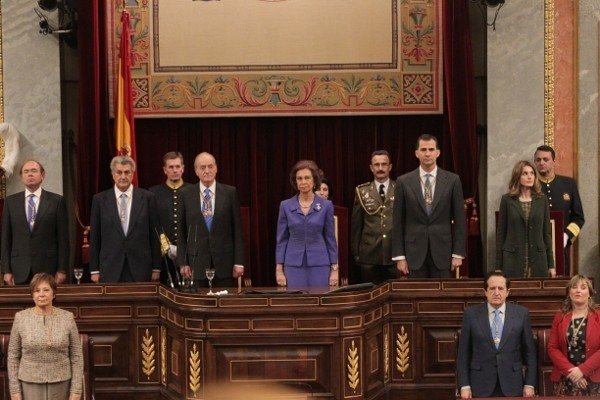 Apertura solemne de las Cortes en 2011.