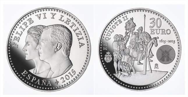 Moneda de Felipe VI y Letizia,