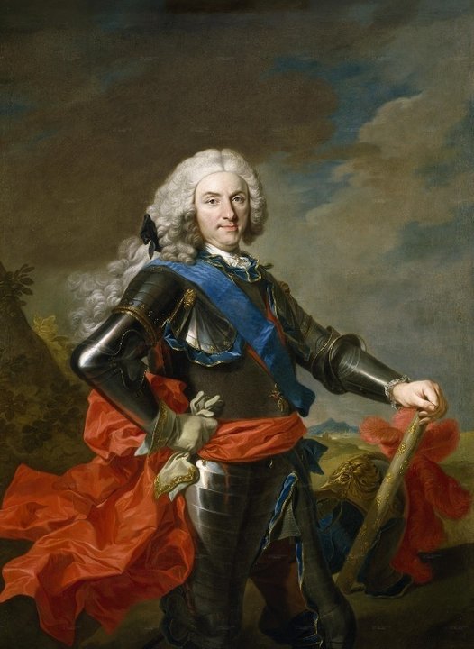 El rey Felipe V de España, en un retrato de Louis-Michel van Loo.