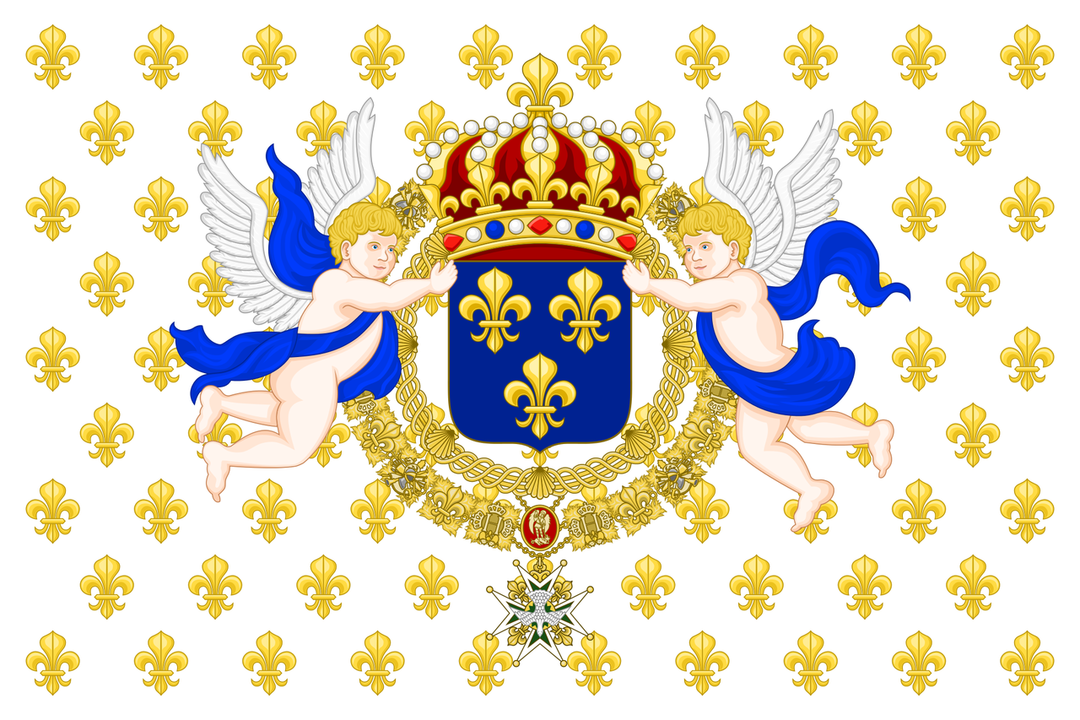 La bandera monárquica francesa.
