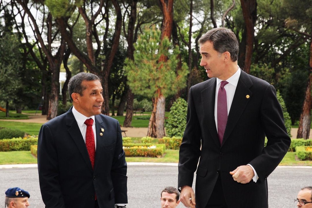 Ollanta Humala y Felipe VI en una fotografía de archivo de mayo de 2016.