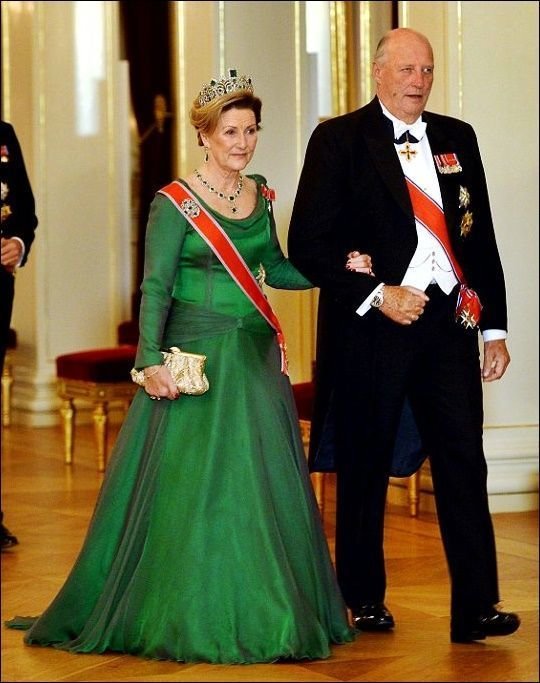 Sonia y Harald de Noruega.