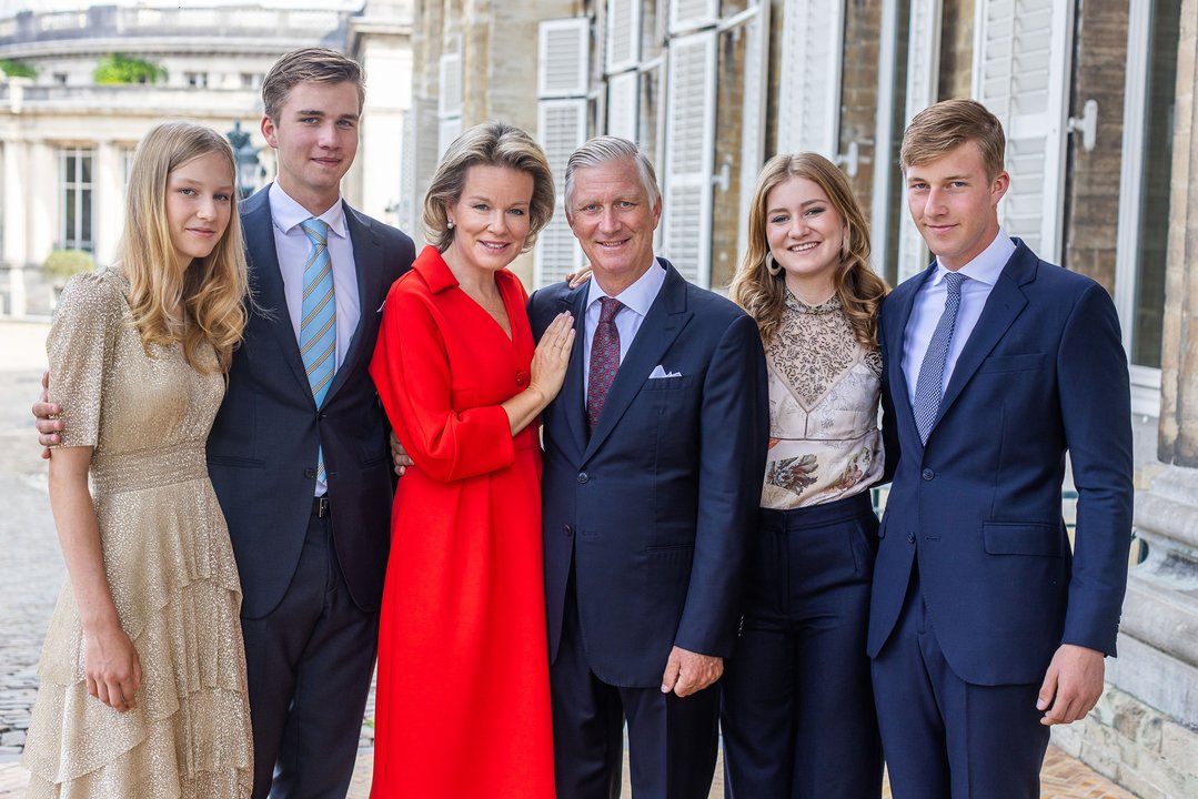 Retrato navideño de la Familia Real de Bélgica 2023. Foto: X.